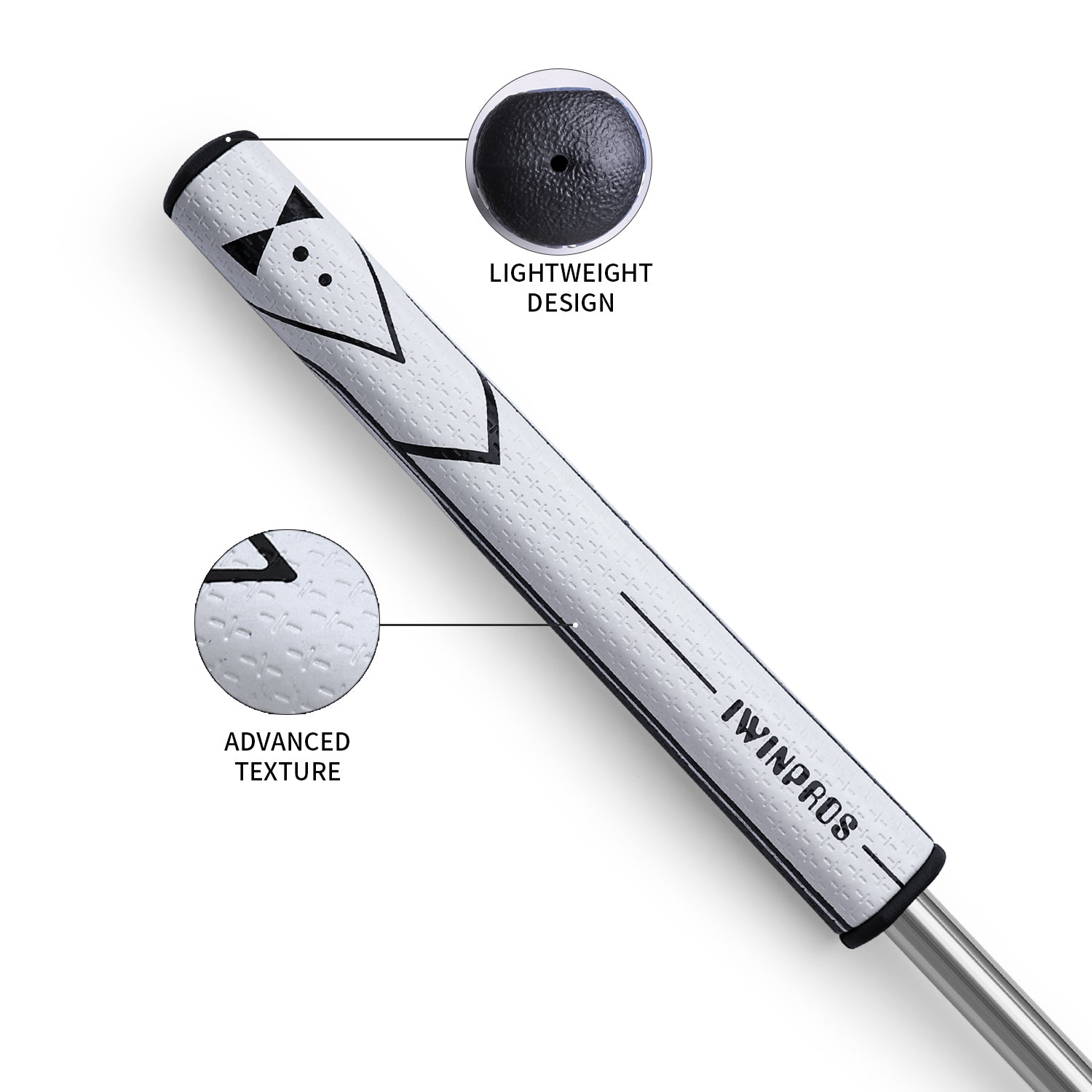 GENTLEMEN PUTTER GRIP WHITE