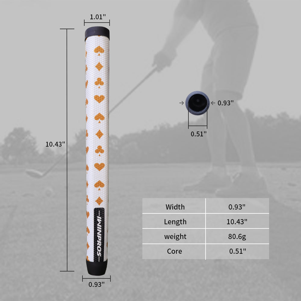 POKER PISTOL PUTTER GRIP GOLDEN