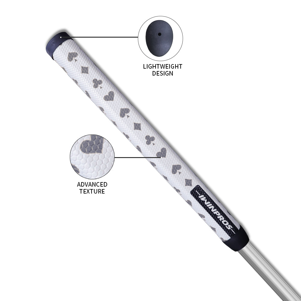 POKER PISTOL PUTTER GRIP SILVER