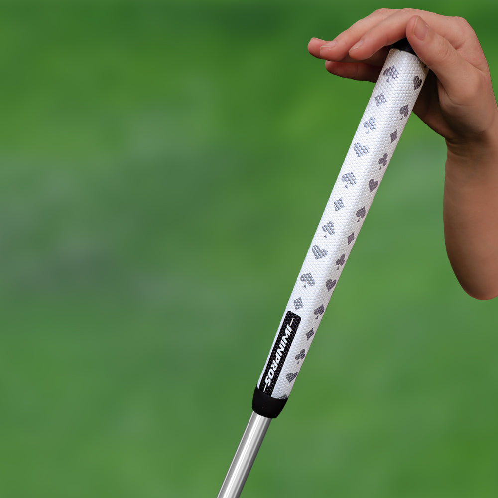 POKER PISTOL PUTTER GRIP SILVER