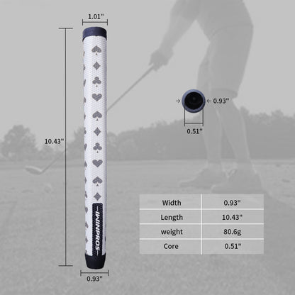 POKER PISTOL PUTTER GRIP SILVER