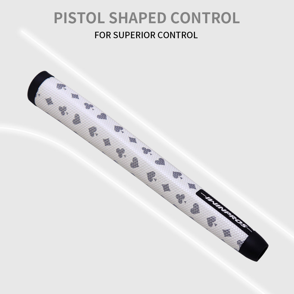 POKER PISTOL PUTTER GRIP SILVER