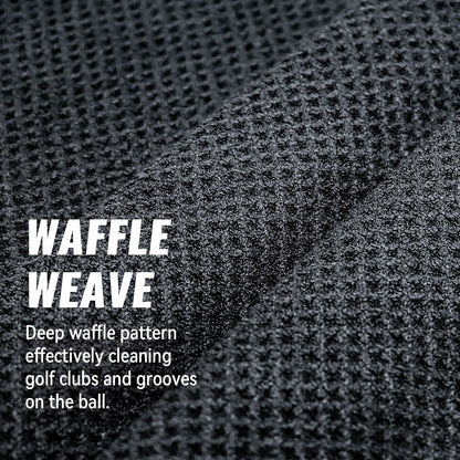 Magnetic Golf Towel, 18" x 18" Waffle Weave Golf Towel with Detachable Clip